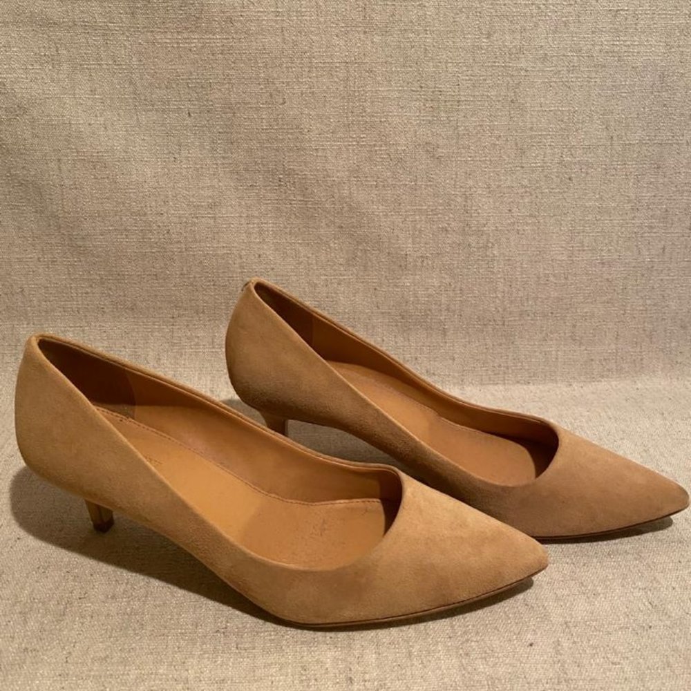 J. Crew Suede low heel pump 7.5